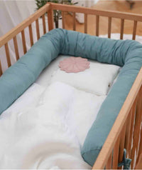 Babyly - Linen Baby Bed Roller Protector