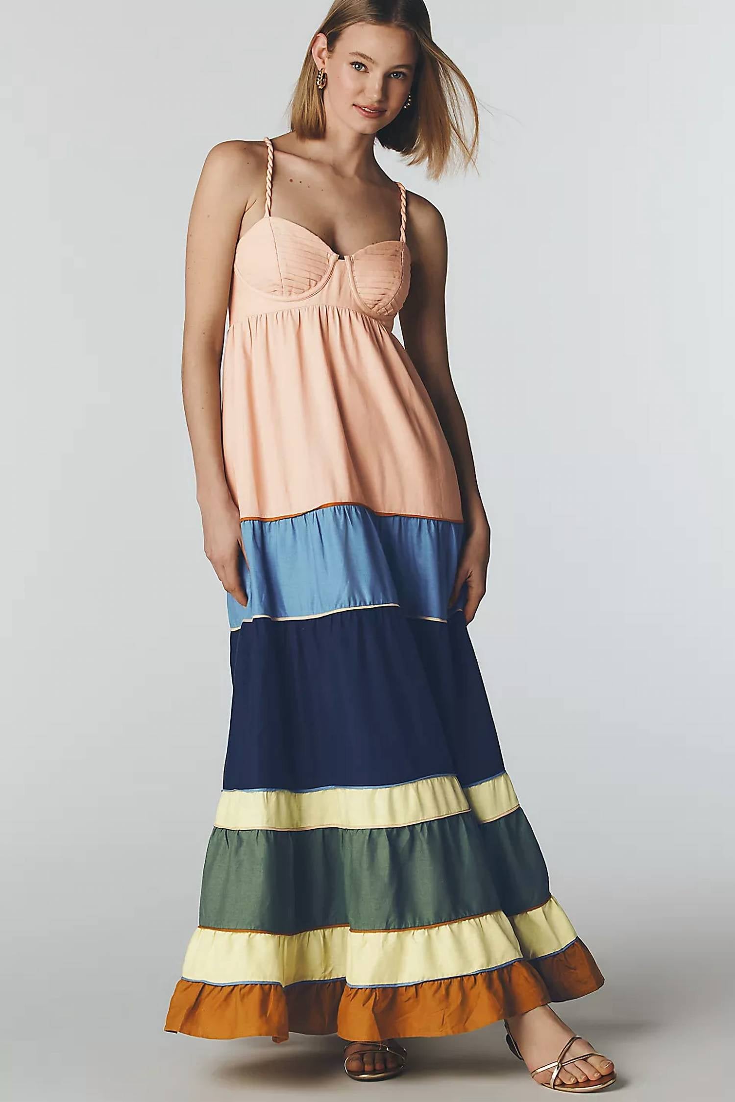 Farm Rio - Pleated Maxi Dress