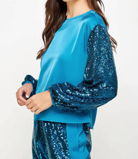 Strut & Bolt - Feel Sequin & Satin Pullover