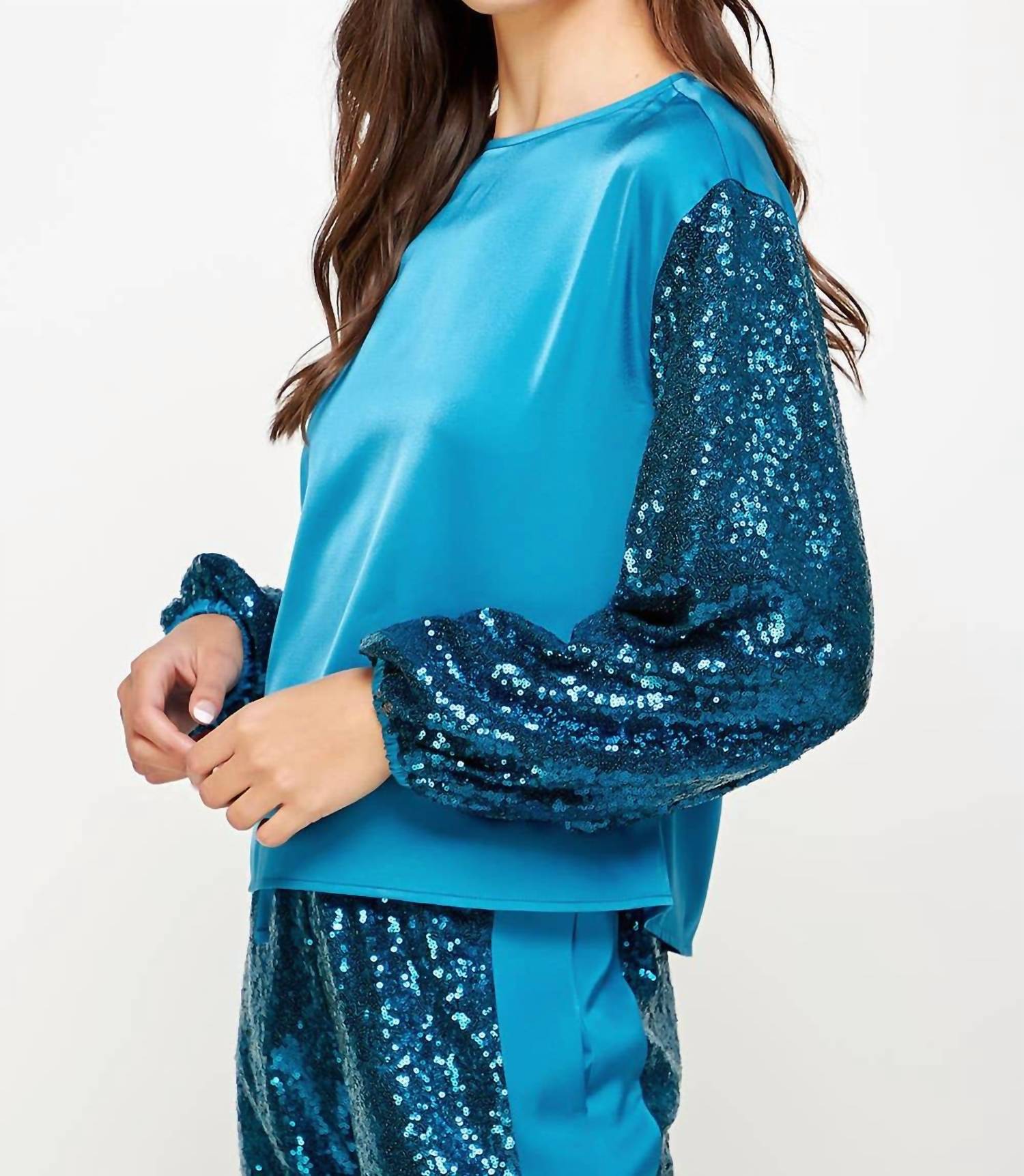 Strut & Bolt - Feel Sequin & Satin Pullover