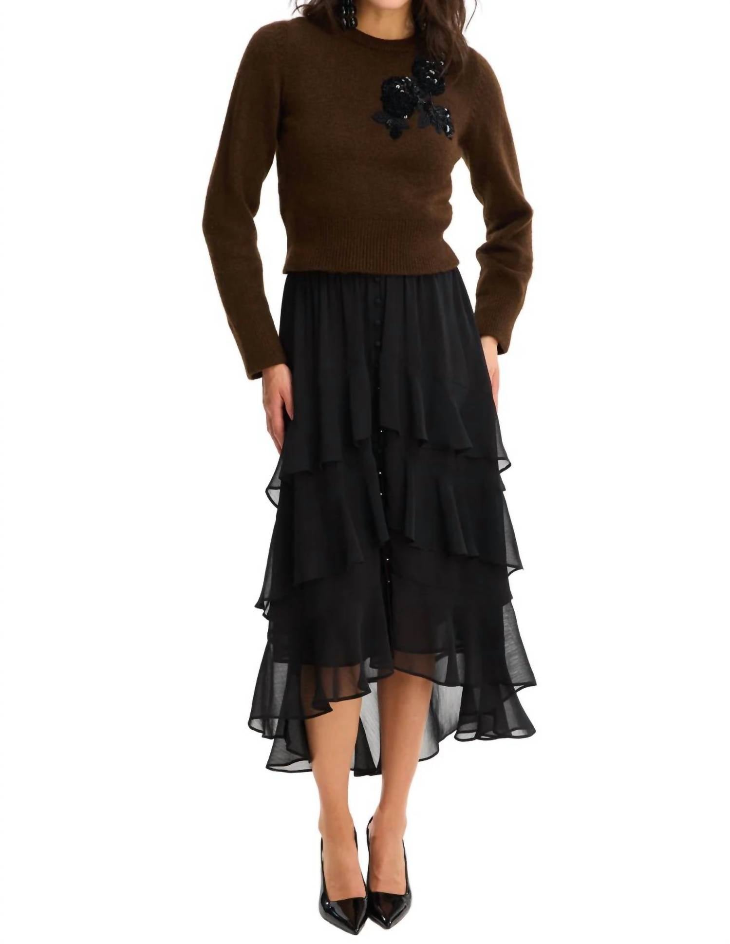 Allison New York - Beaded Abigail Sweater