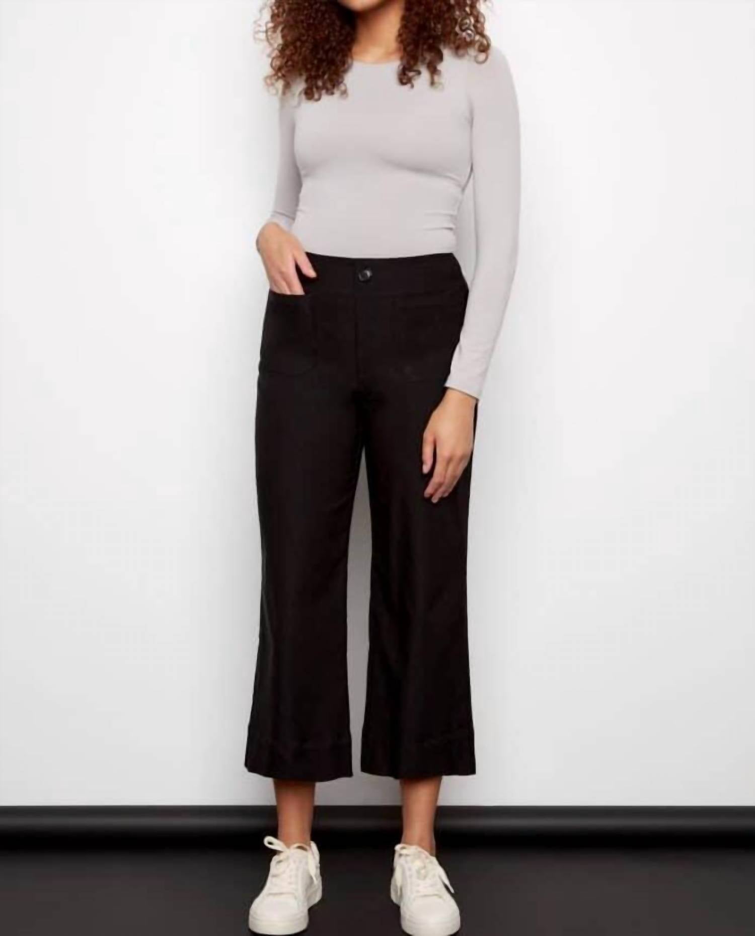 I Love Tyler Madison - Front Pocket Wide Leg Pants