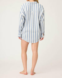 Pj Salvage - Back From The Beach Striped Gauze Top