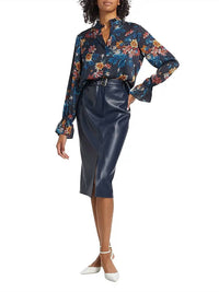 Elie Tahari - Hollis Floral & Stripe Blouse