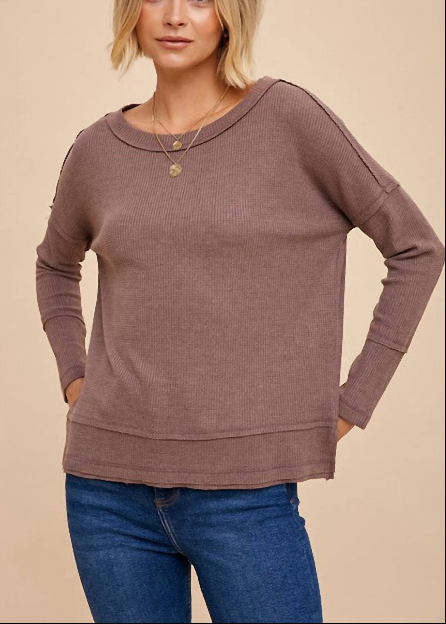In-Loom - Waffle Knit Thermal Top
