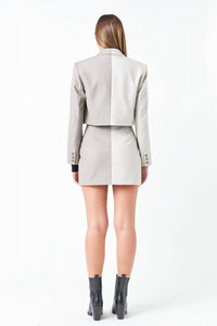 Endless Rose - Cropped Colorblock Blazer