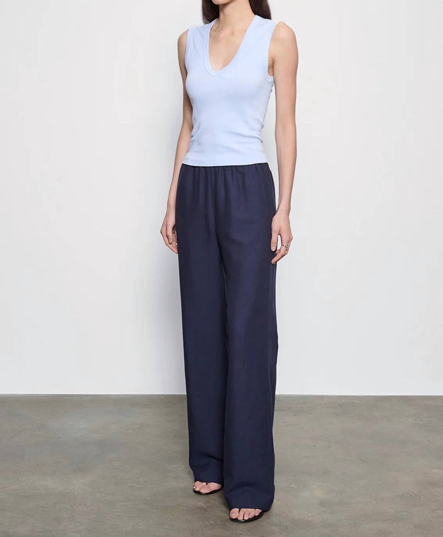 Enza Costa - Supima Cotton Sleeveless V-neck Top