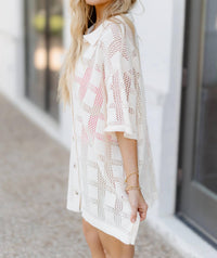 Trend:Notes - Saltwater Dream Shirt Mini Dress
