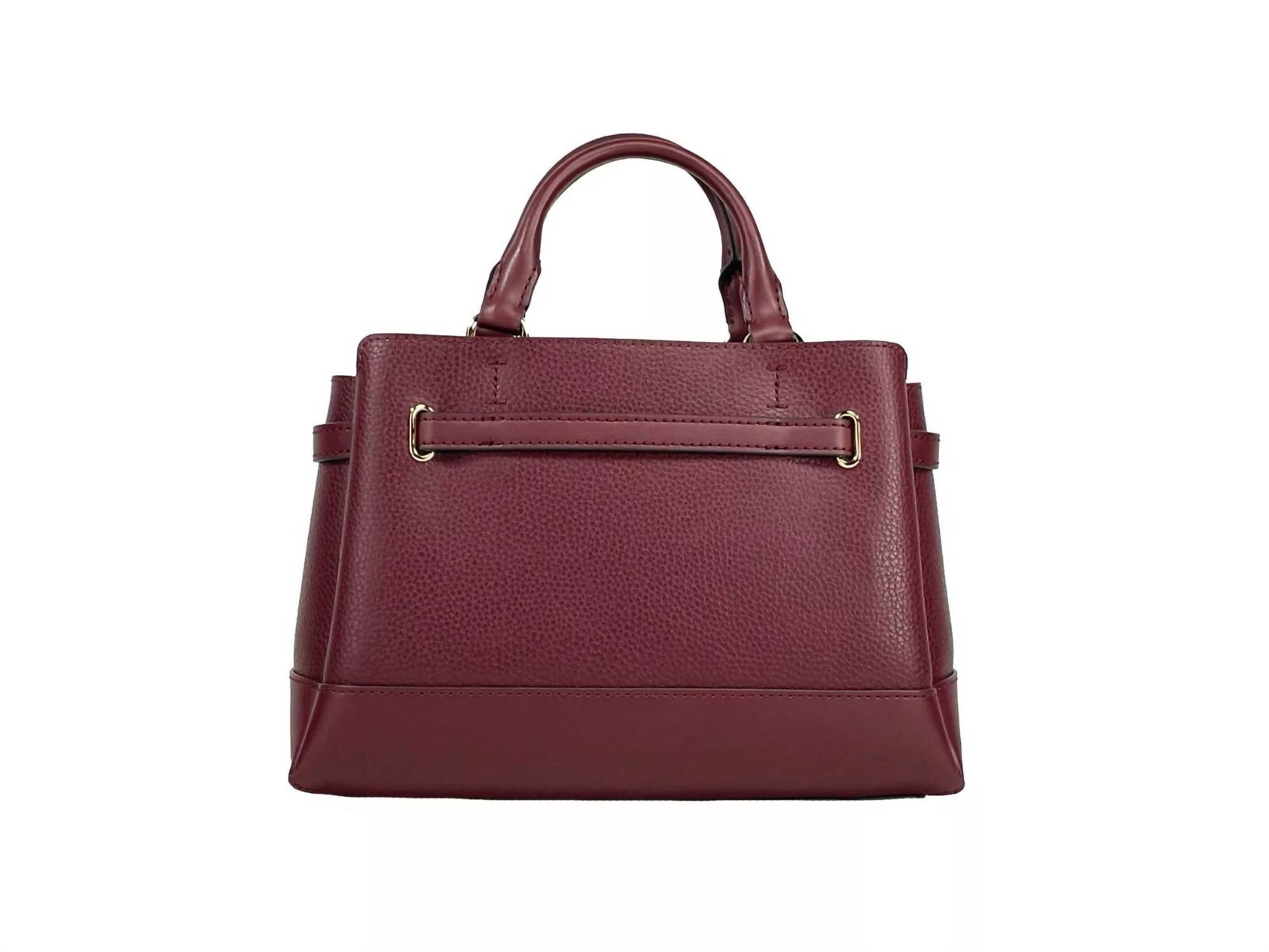 Michael Kors - Women's Reed Leather Belted Satchel Crossbody Bag Small