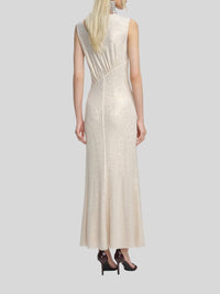 Self-Portrait - Rhinestone Cut Out Midi Dress