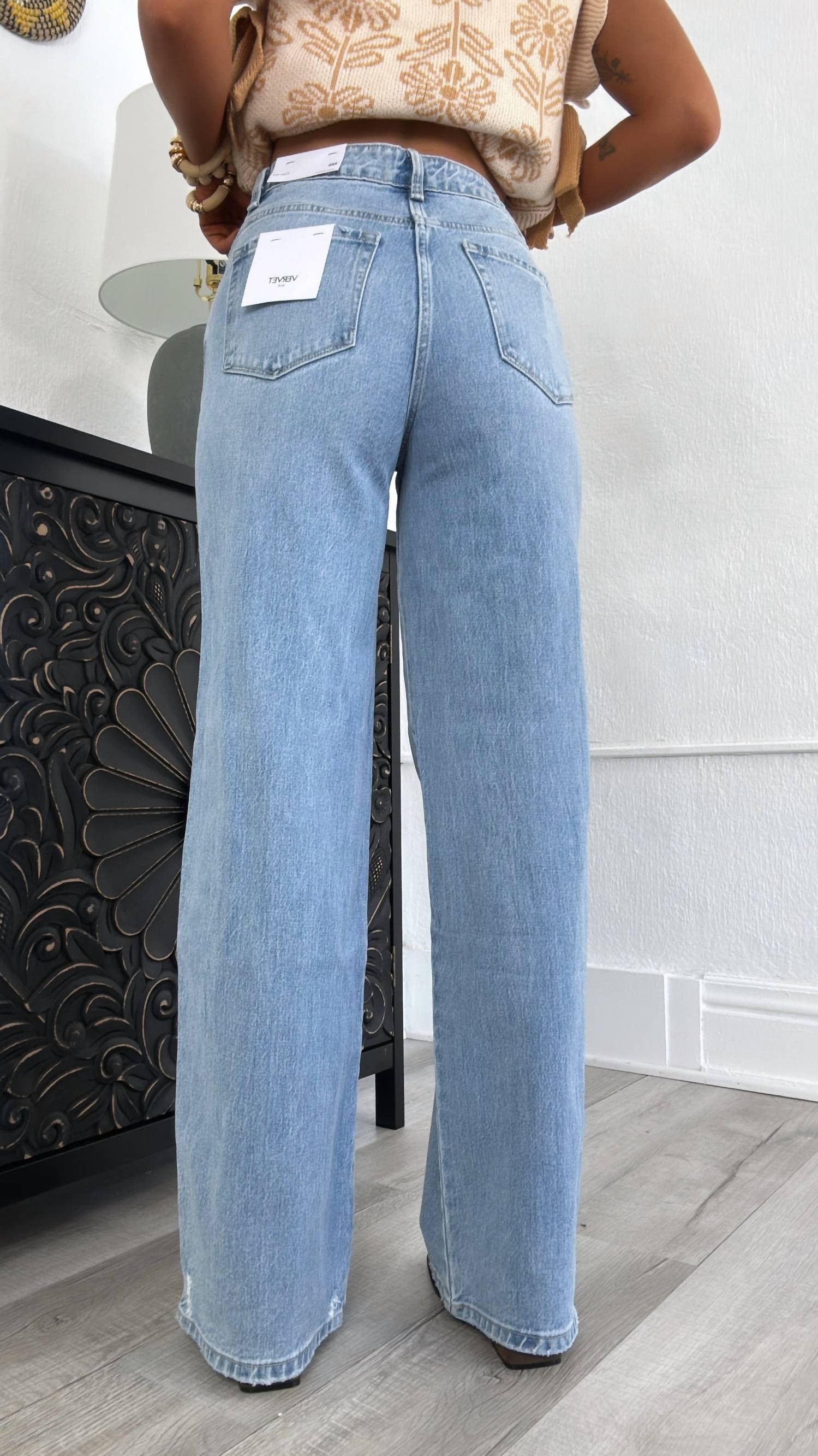 Vervet By Flying Monkey - Knix High Rise Wide Leg Jean