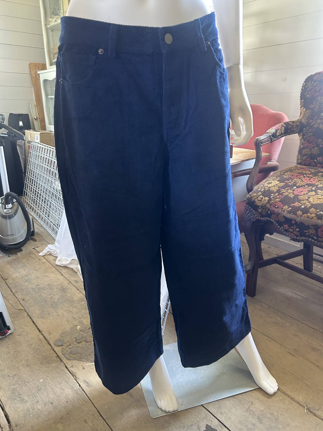 Before You - Women's Corduroy Ankle Wide Leg Pants