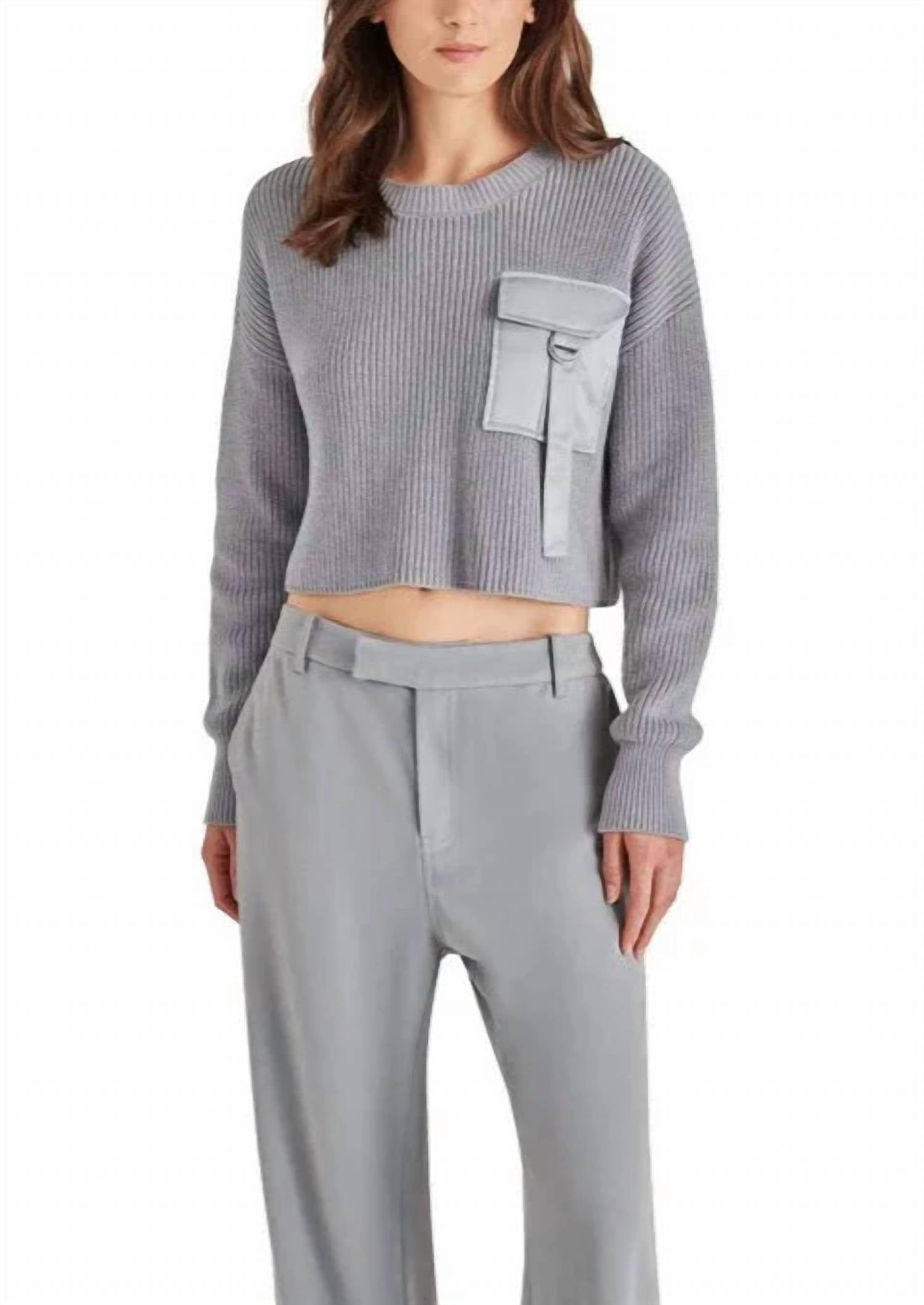 Bb Dakota - Pocket Crewneck Sweater