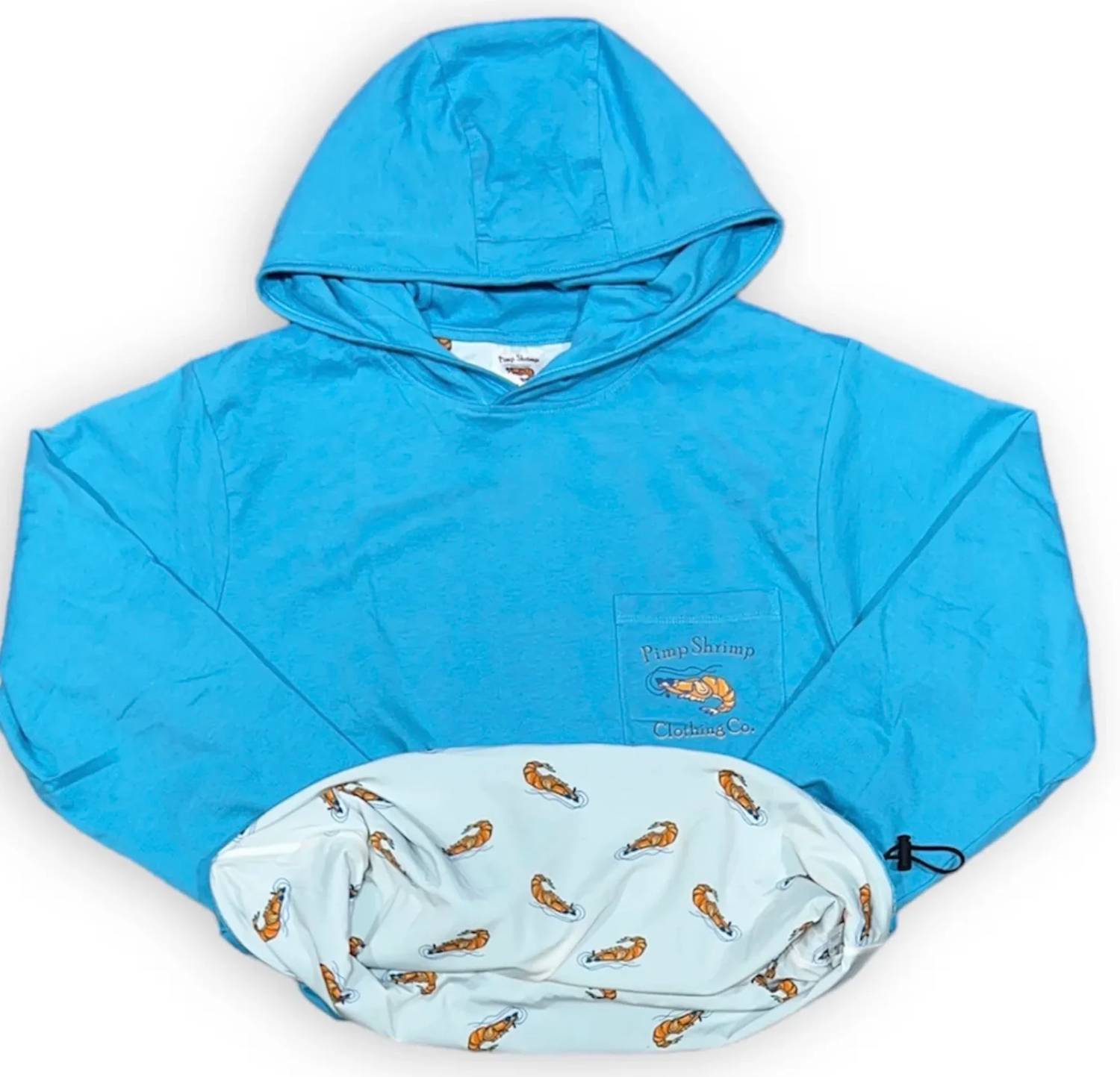 Pimp Shrimp Clothing - Unisex - Comfort Lined T-shirt Hoodie