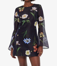 Leo Lin - Suzanne Bell Sleeve Mini Dress