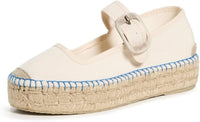 Free People Women's Surfside Maryjane Espadrille in cream - women's flats