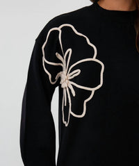 Esqualo - Tape Flower Mini Dress