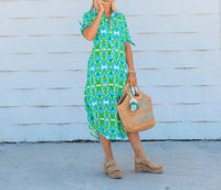 La Mer Luxe - Hailey Midi Button Front Dress