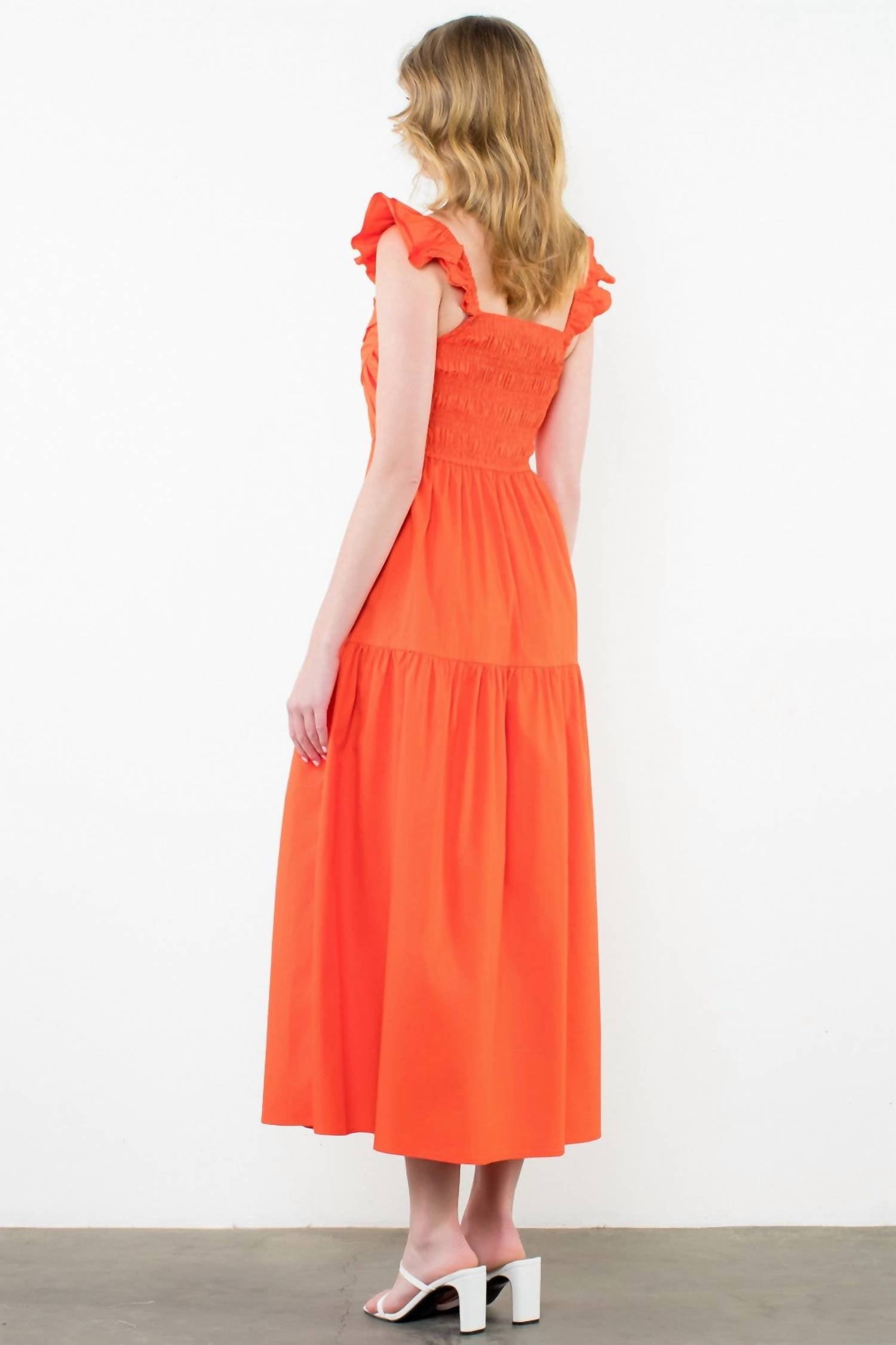 Thml - Tiered Poplin Maxi Dress