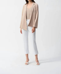 Joseph Ribkoff - Textured Woven Asymmetrical Jacket