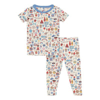 Kickee - Short Sleeve Pajama Set