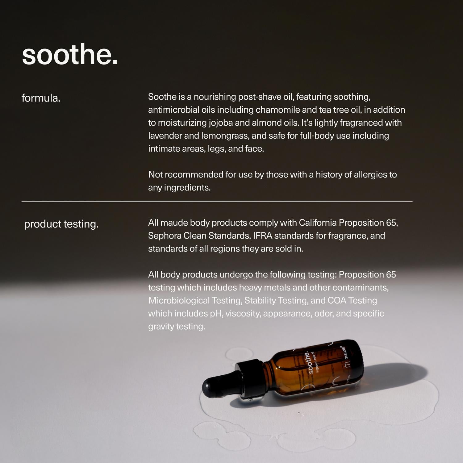 Maude - Soothe - Ingrown Hair Oil Lavender And Lemongrass - 15 Ml