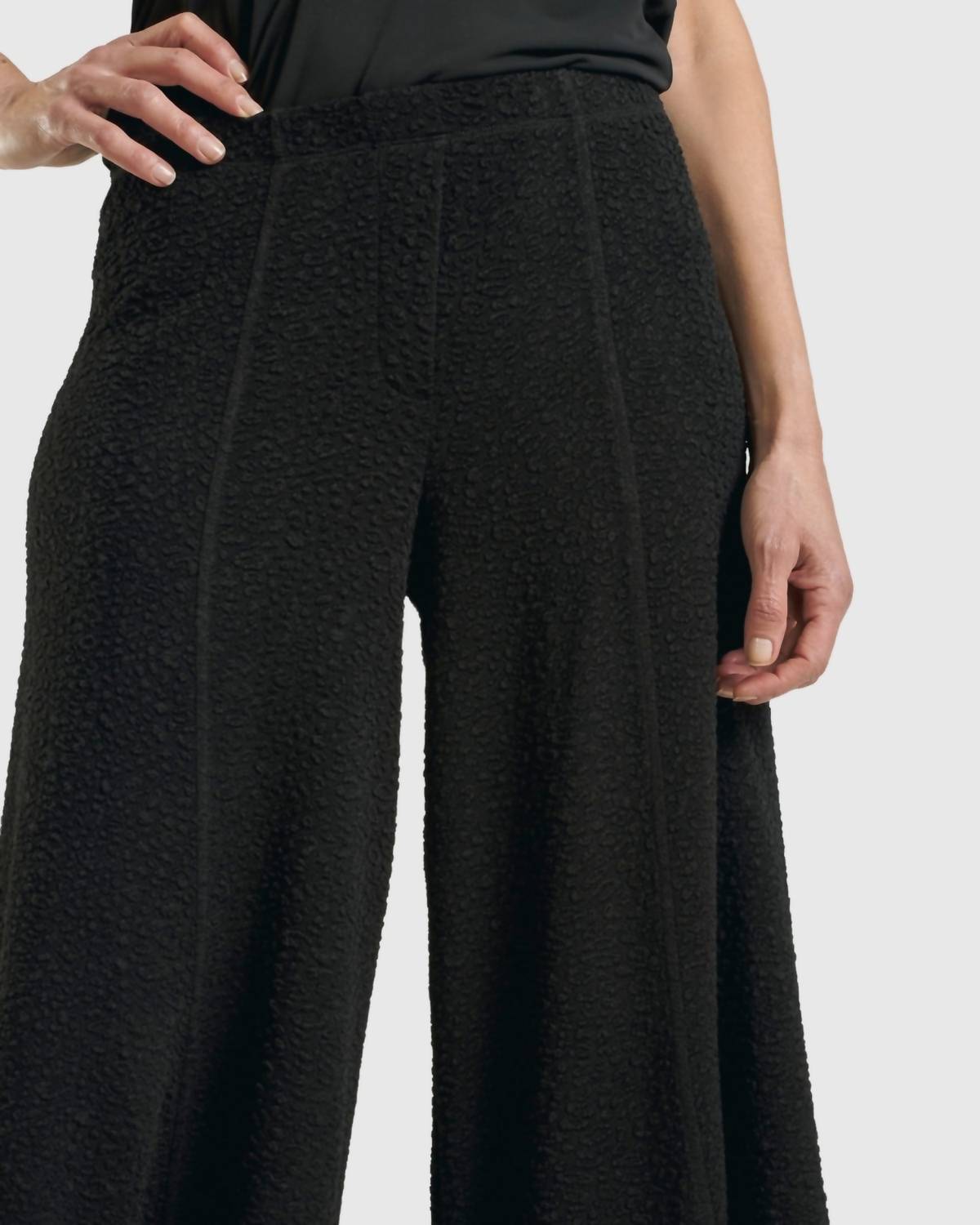ALEMBIKA Jacquard Punto Pants in black - women's pants - view 7