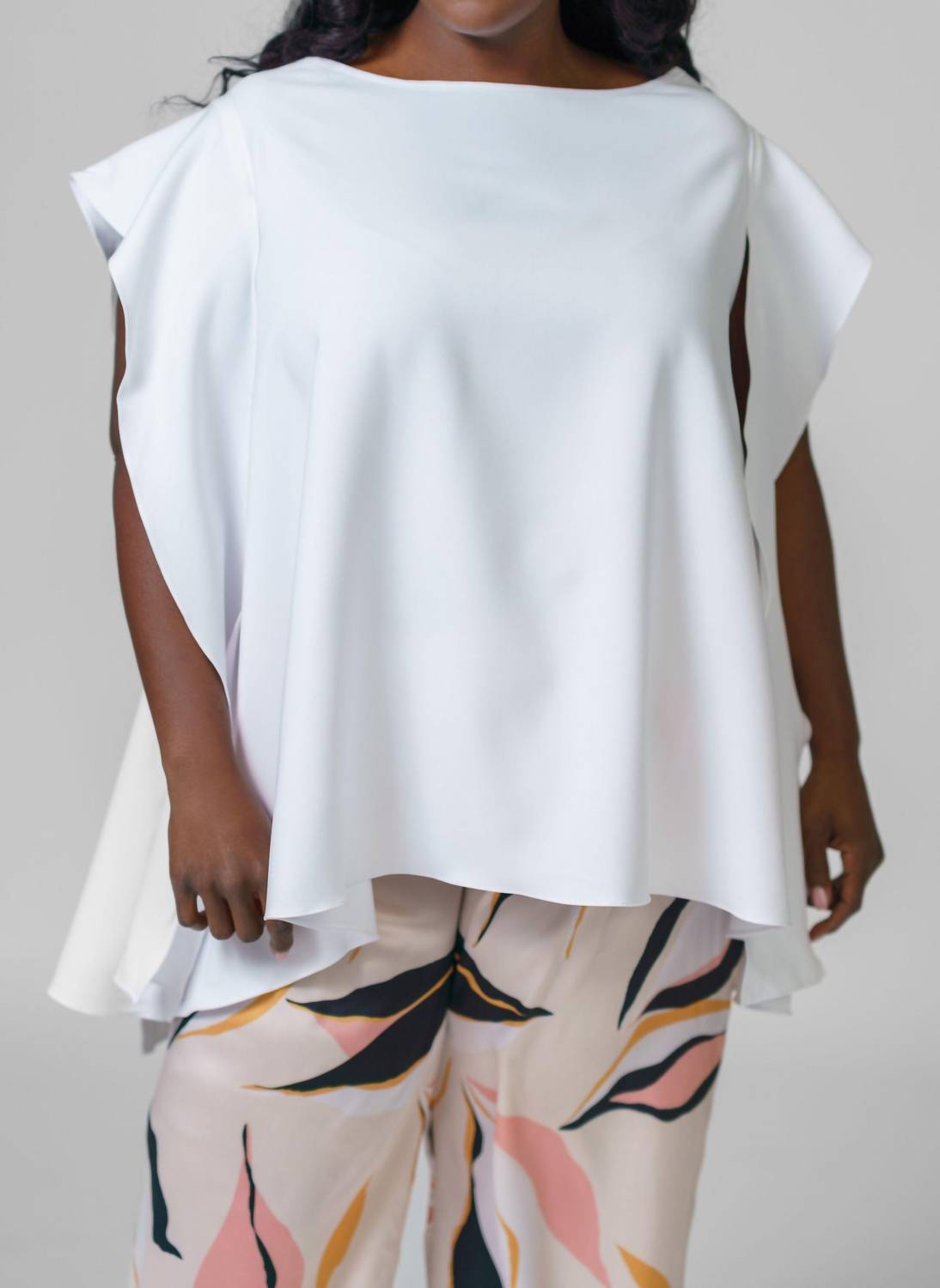 Adriana Contreras - Blouse With Flowy Side - plus size