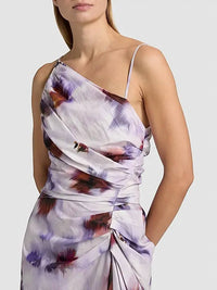 A.L.C. - Juno Floral Ruched Cotton Midi Dress