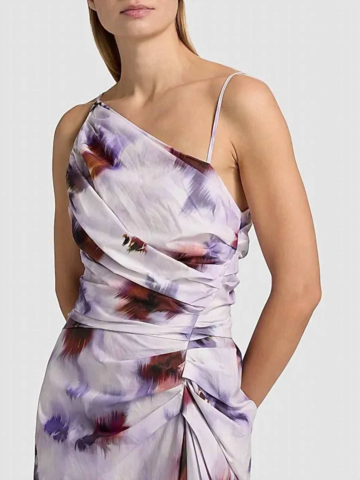 A.L.C. - Juno Floral Ruched Cotton Midi Dress