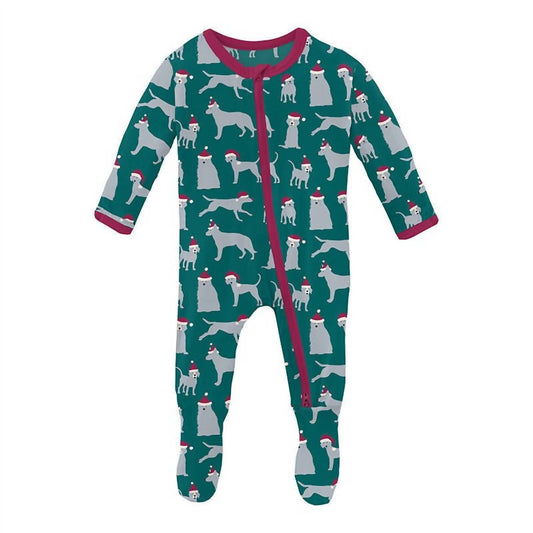 Kickee - Boys' Print Bamboo Footie