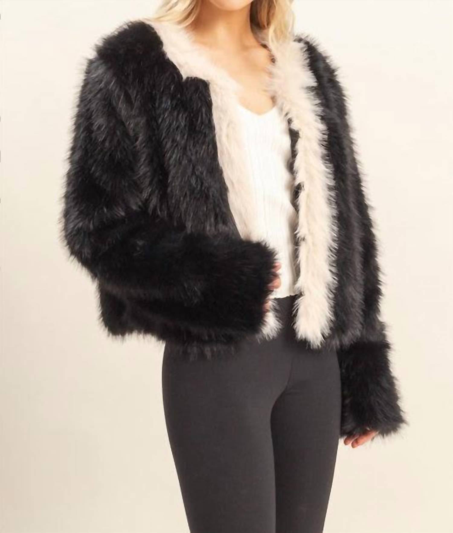 Hyfve - Playful Faux Fur Jacket