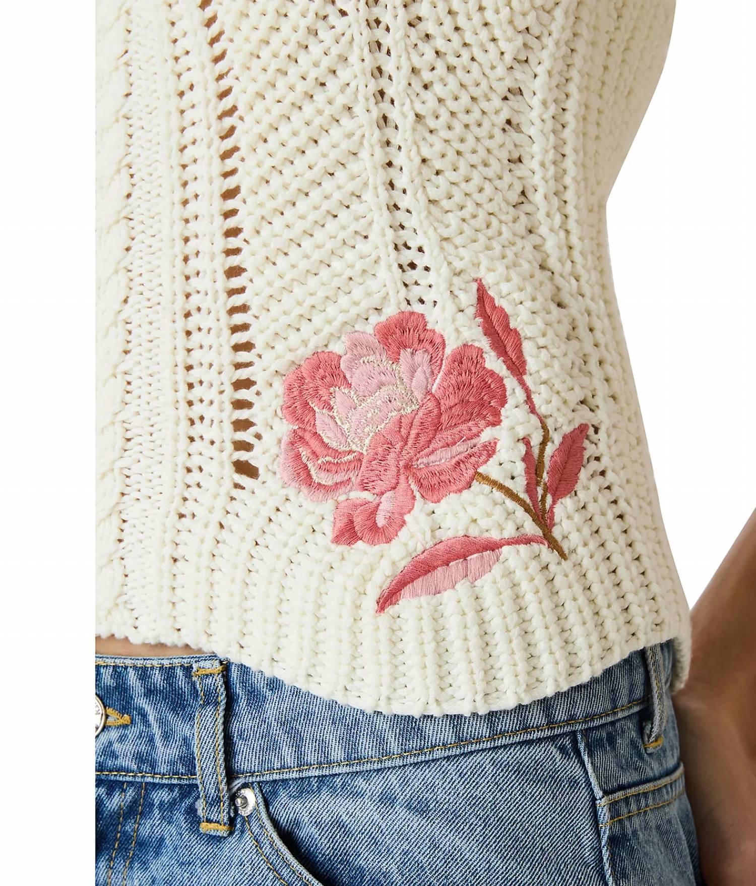 Steve Madden - Opal Halter Sweater Top