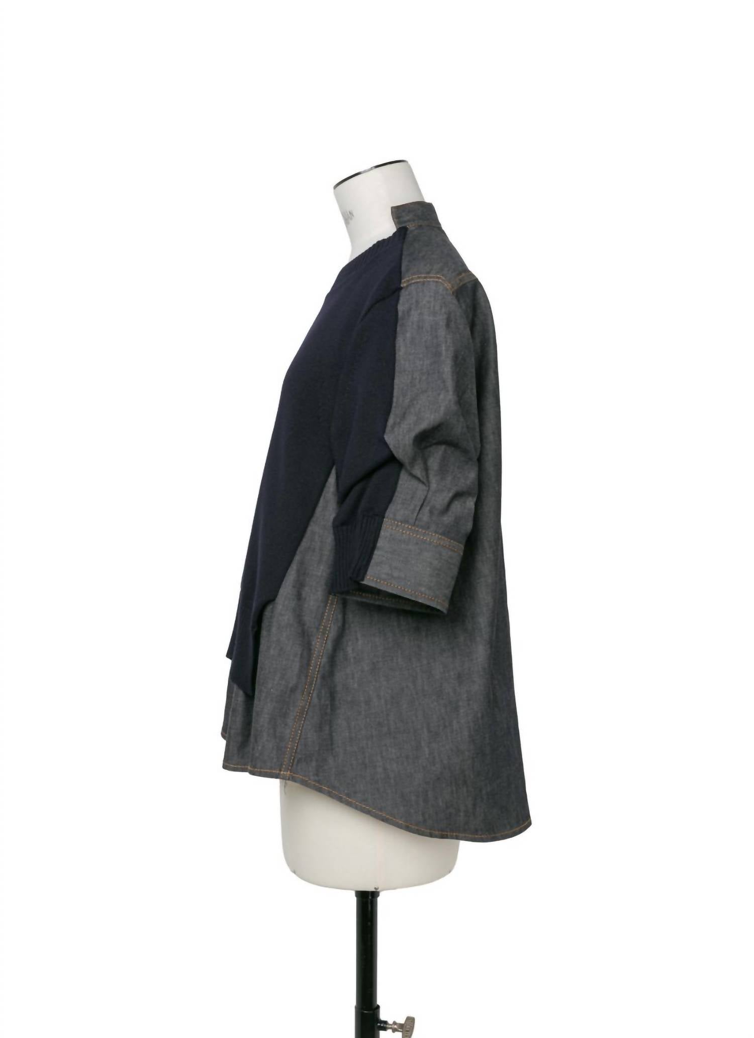 Sacai - Mixed Media Pullover Sweater