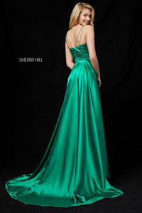 Sherri Hill - V-neck Silk Gown