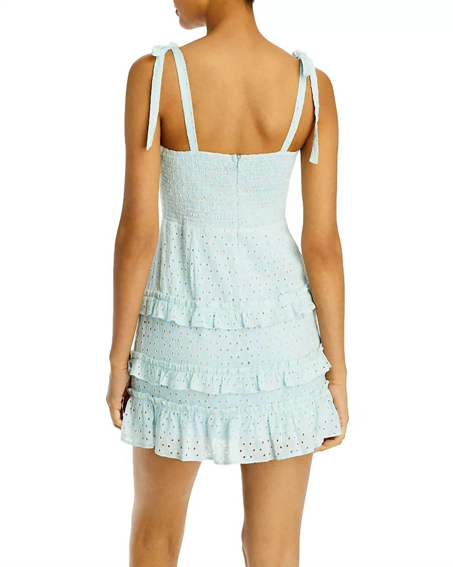 Lost + Wander - Blissful Blues Mini Dress