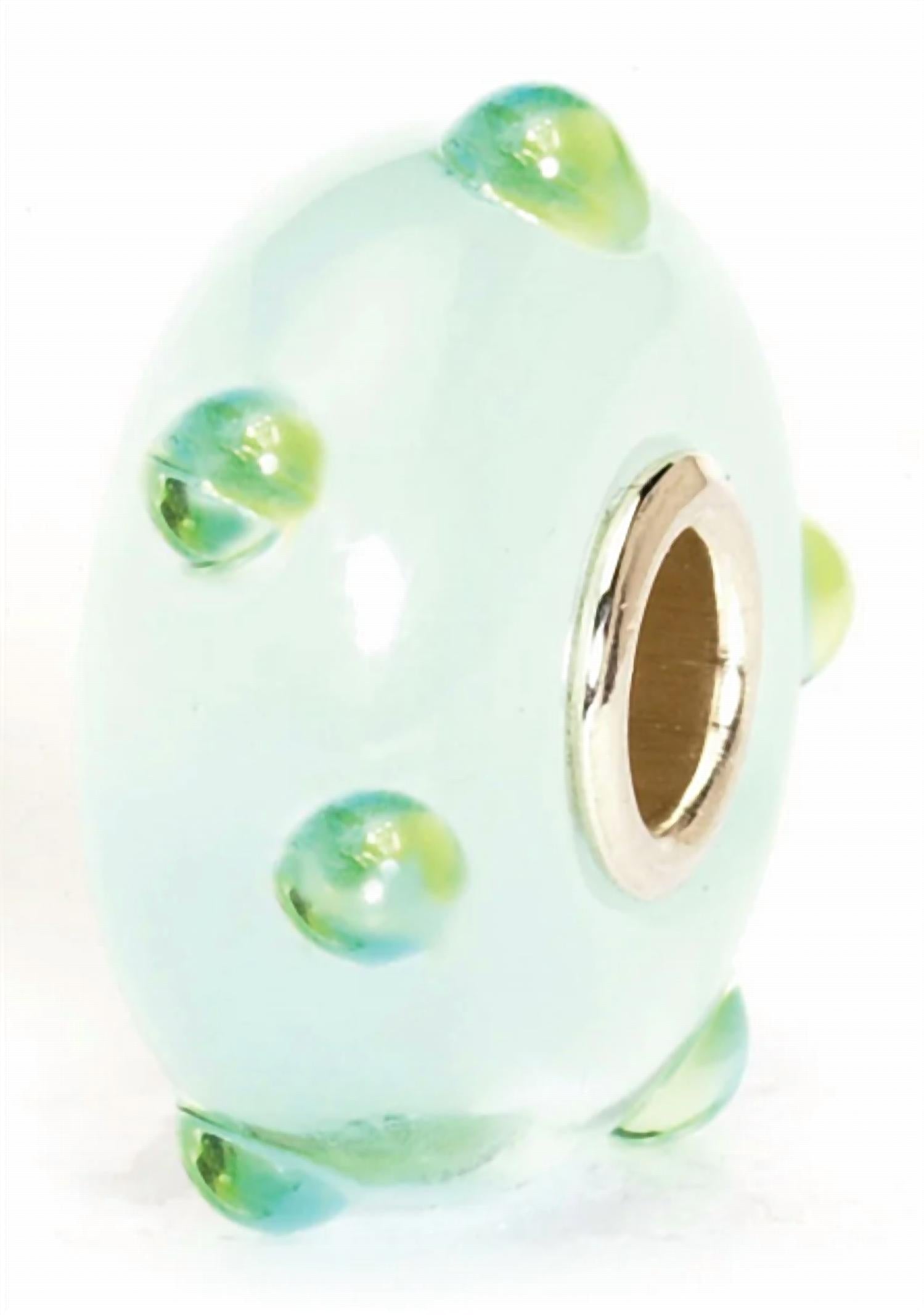 Trollbeads Women's Ice Bud Glass Bead Charm in blue - women's accessory