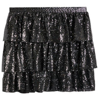 Mia - Girls' Metallic Layered Skirt