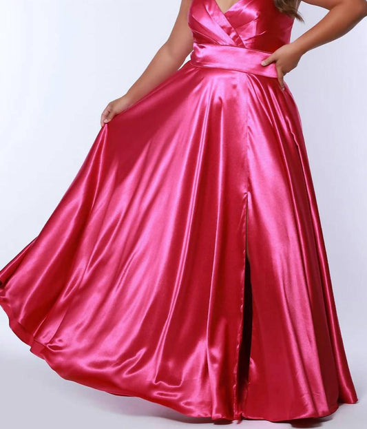 Sydney'S Closet - A-line Sweetheart Evening Dress - Plus