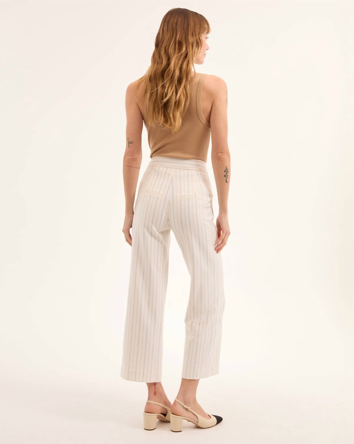 Veronica Beard - Brixton Pinstriped Pant