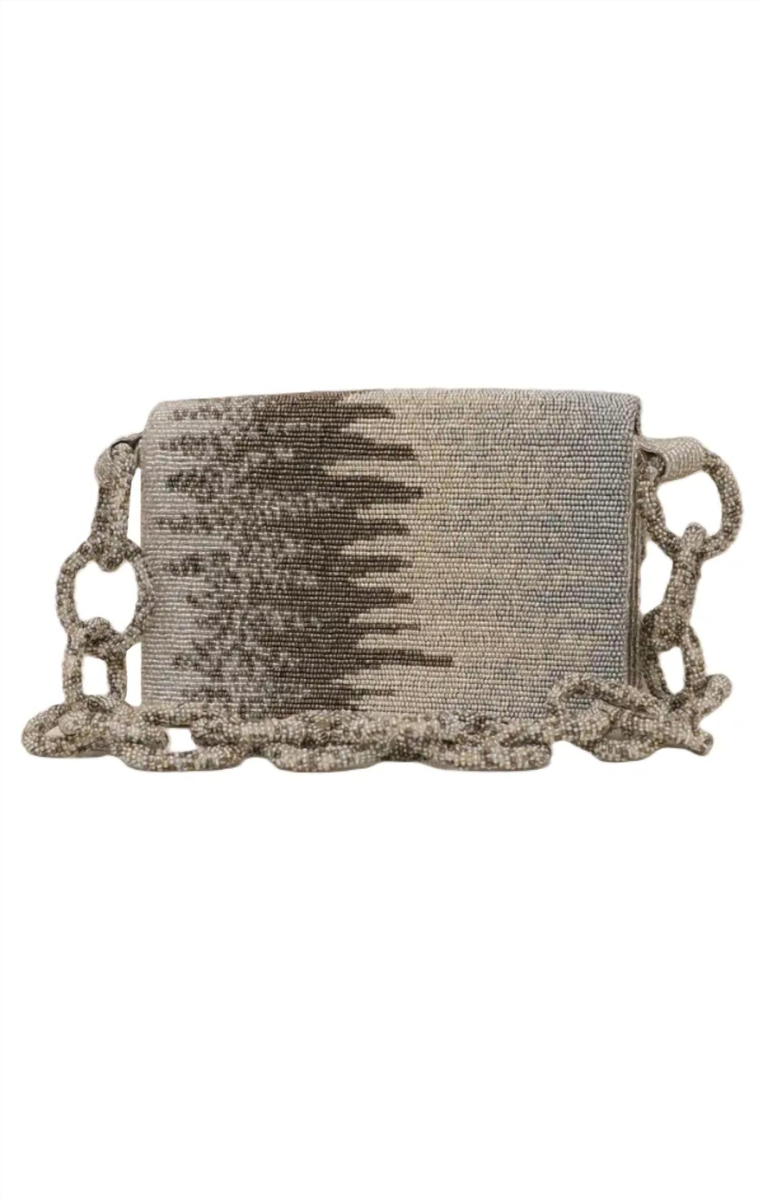 Tiana Designs - Women's Beaded Chain Link Shoulder Bag