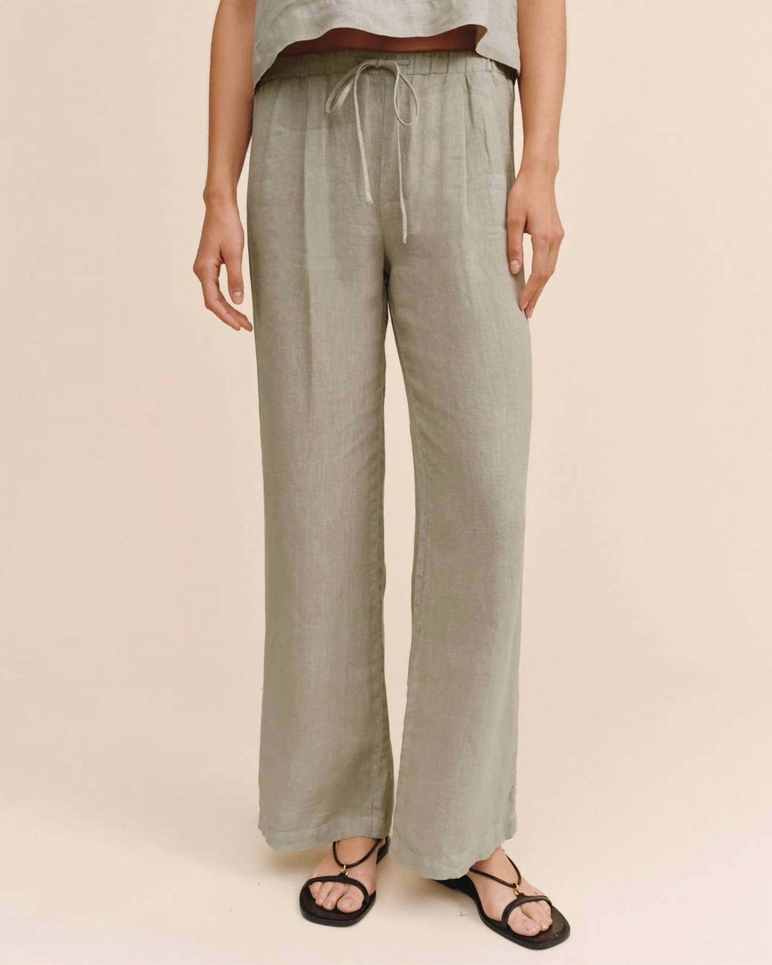 Bella Dahl - Beach Pant With Lattice Stripes
