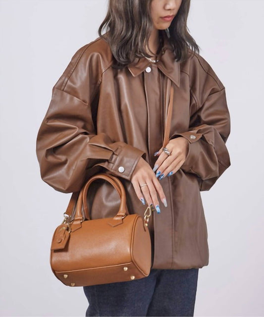 German Fuentes - Women's Small Tote Leather Crossbody Bag