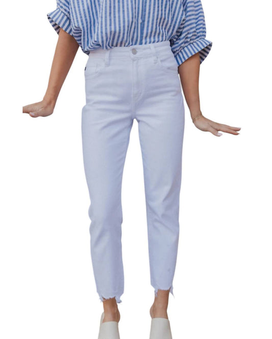 Kancan - Rebecca Denim Fray Straight Leg Jeans