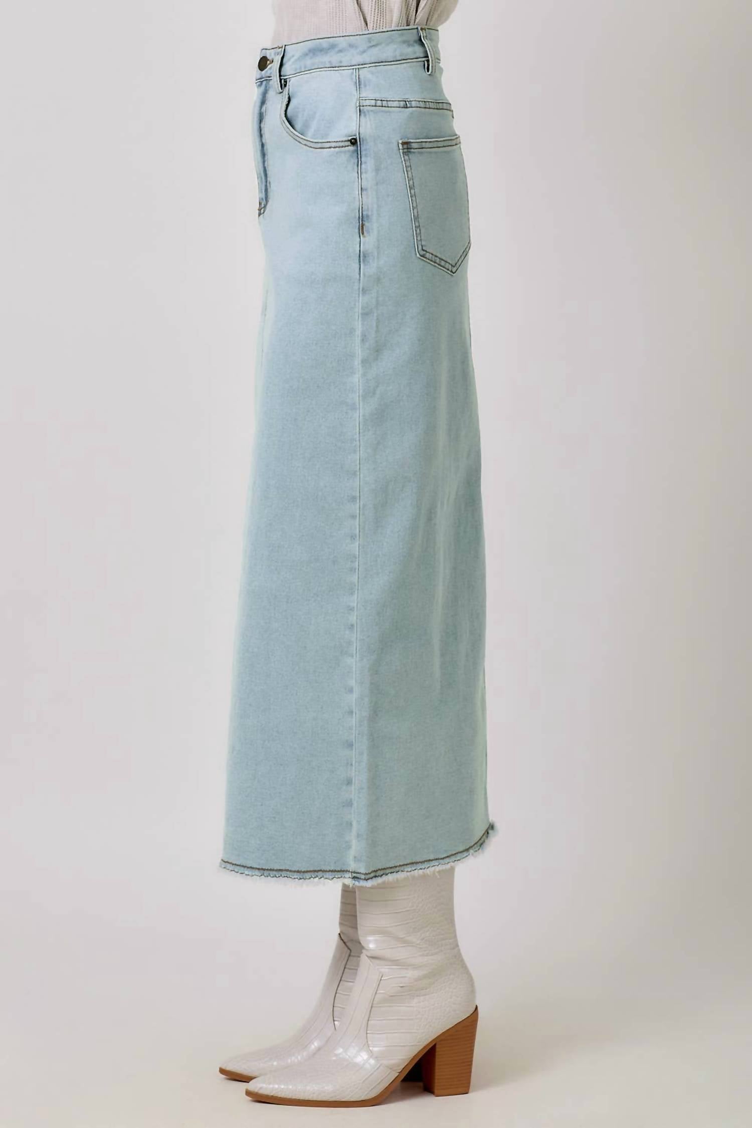 Mystree - Front Slit Skirt