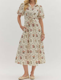 Entro - Floral Meadow Midi Dress