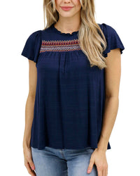 Grace And Lace - Ellis Embroidered Top