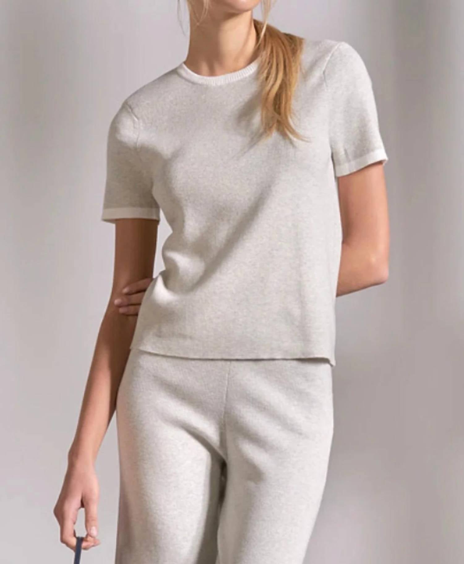Elan - Short Sleeve Crewneck Top