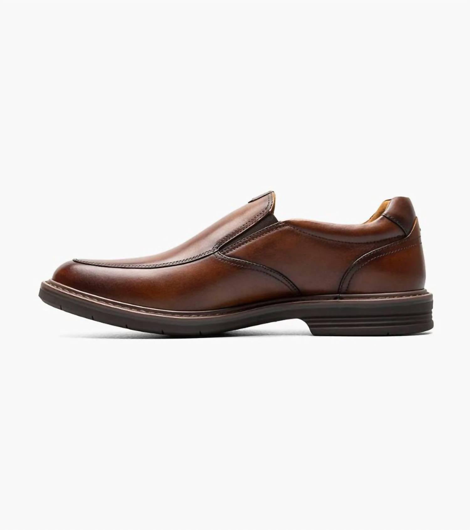 Florsheim Men's Norwalk Moc Toe Slip On in cognac - men's loafer - alternate view