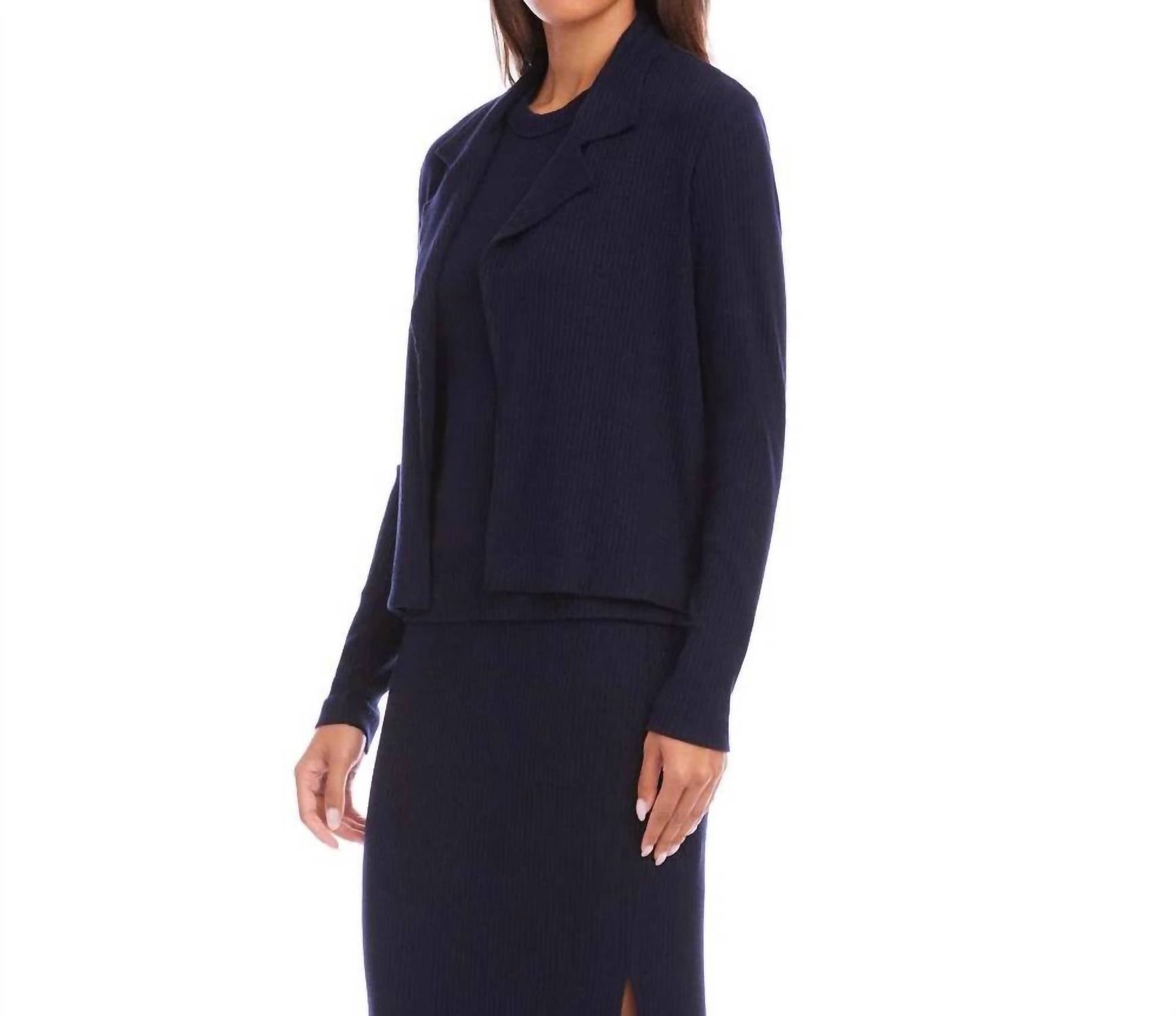 Karen Kane - Ribbed Jacket